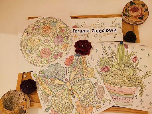 Prace mieszkańców wykonane w ramach terapii zajęciowej